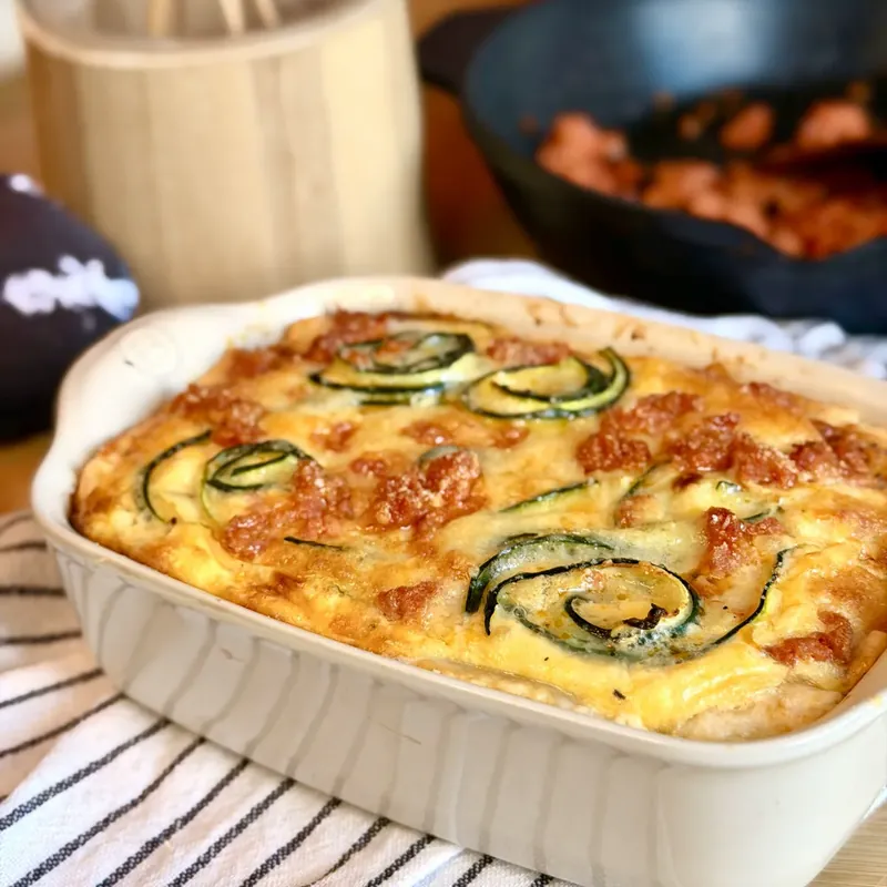 ZUCCHINIPAJ MED MILD PIRI PIRI SALSICCIA